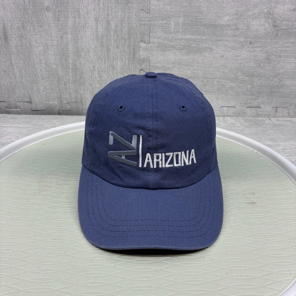 Vintage Arizona Hat Cap Snapback Blue Canvas US State National Parks